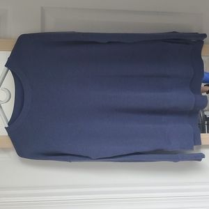 Small Heather Blue Simple Sweatshirt.